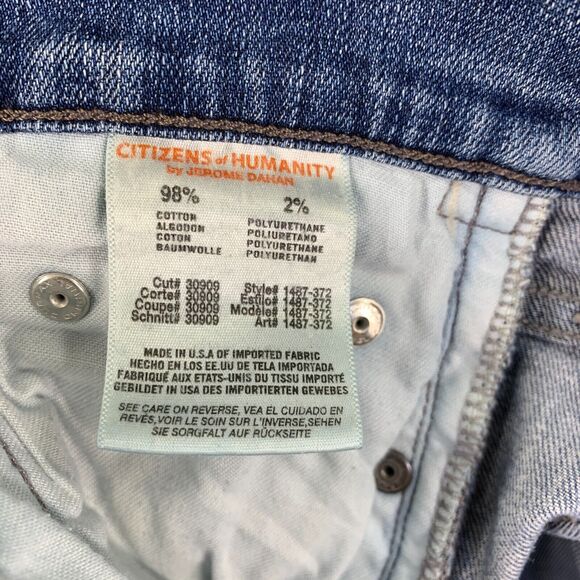 Citizens of humanity Womens Jeans Crop Rocket Pants Denim 28 x25 Skinny Stretch - Picture 13 of 16